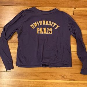 Cropped University Long Sleeve